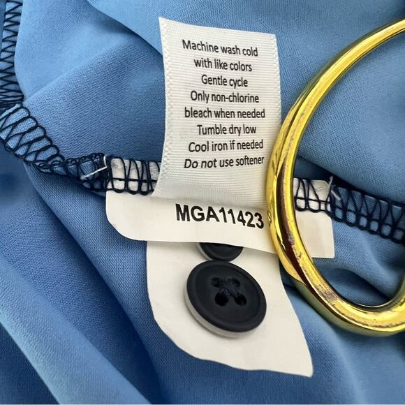 Walter Hagen Performance 11 Polo Blue All Over Print Golf Shirt Size Medium - Picture 10 of 11